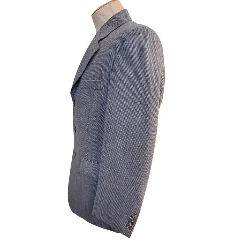 Lauren Ralph Lauren Men’s 40S Blue/Grey Wool 3 Button Blazer